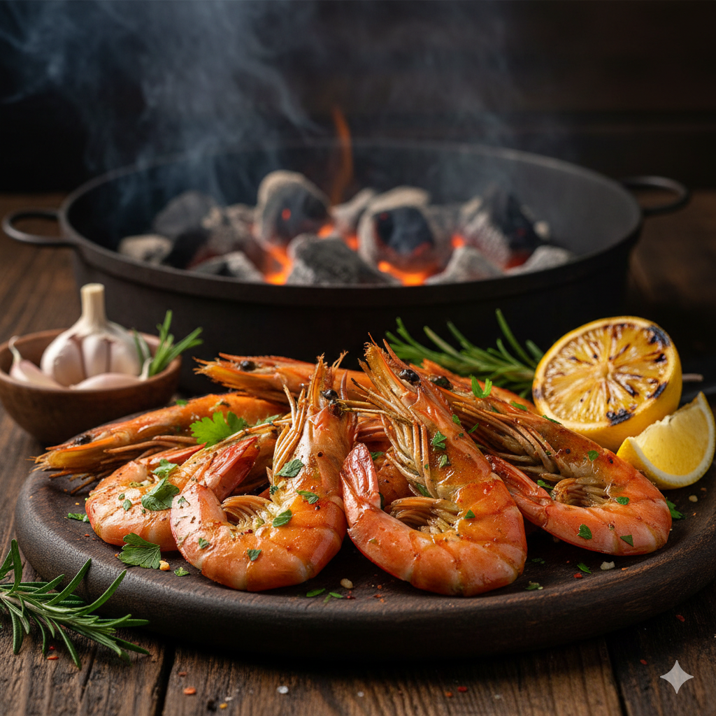 روبيان مشوي